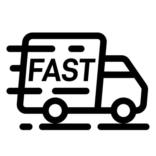 Delivery, shipment or transport icon. Express delivery symbol — Stock Vector