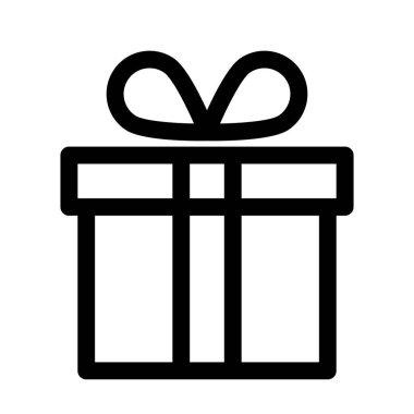 Hediye kutusu hizasında. Hediye kutusu simgesi veya şimdiki simge.