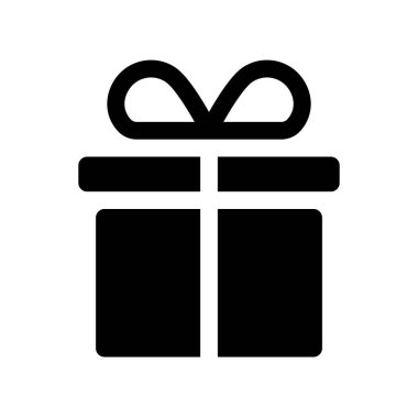 Hediye kutusu hizasında. Hediye kutusu simgesi veya şimdiki simge.