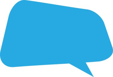 Konuşma balonu veya ileti sembolü.