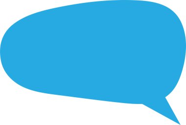 Konuşma balonu veya ileti sembolü.