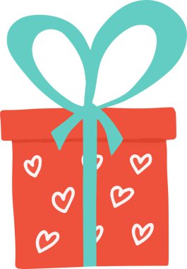 Hediye kutusu el çizimi biçiminde.