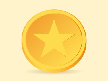 Yıldız işaretli altın paralar. Altın kurdele ya da ödül.