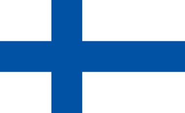Finland national flag, finnish national official flag. clipart