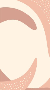 Sıvı şekilli hikaye şablonu. Taşınabilir dikey soyut pankart.