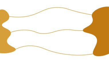 Sıvı şekilli hikaye şablonu. Taşınabilir dikey soyut pankart.