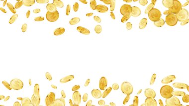 Bozuk paralar arka planda. Kumarhane ikramiyesi veya kazanma konsepti.