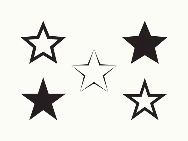 Outline star shape icon. Silhouette star symbols. — Stock Vector