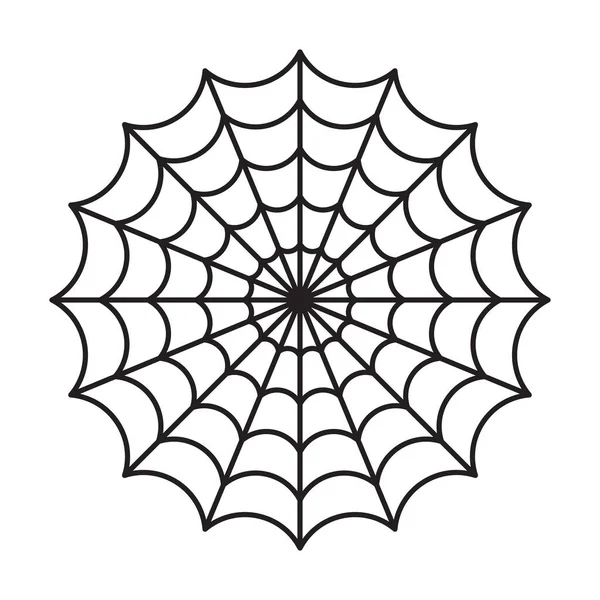 Spider web isolated. Halloween cut file — 스톡 벡터