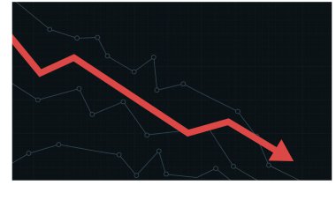 Borsa çizelgesi. Finansal düşüş çizelgesi