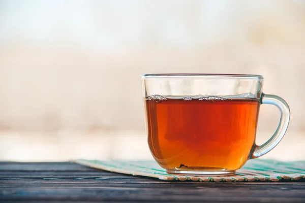 Csésze teát. Egészségügy, élelmiszer és ital koncepció — Stock Fotó