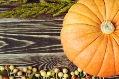 Ahşap zemin üzerinde kabak