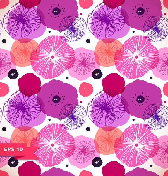 Seamless ornamental floral pattern — Stock Vector