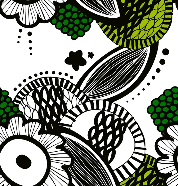 Zomer decoratief natuurlijke patroon — Stockvector