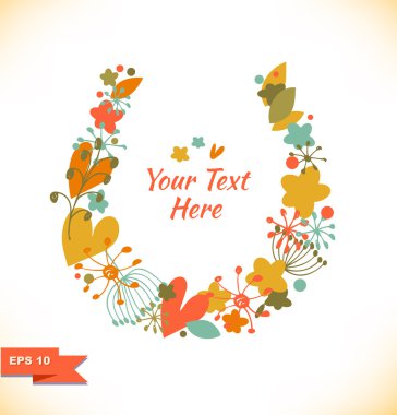 Dekoratif güzelleşmek çelenk