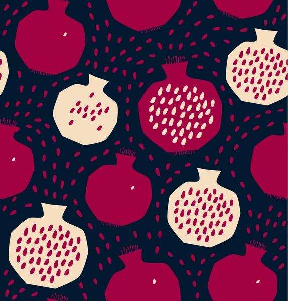 Nar ile pürüzsüz desen.