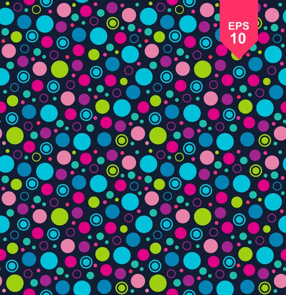 Seamless geometric pattern with circles — Stock Vector