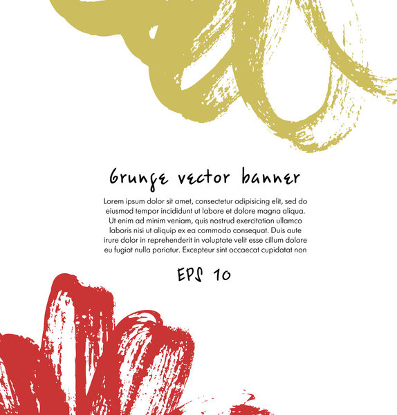 Абстрактное чернильное знамя
