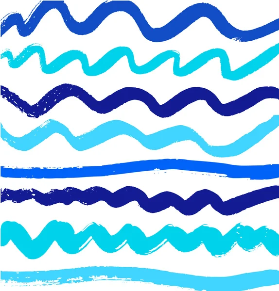 Abstrakt mönster med bläck linjer — Stock vektor