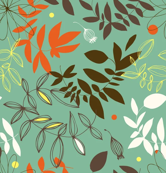 Motif floral sans couture — Image vectorielle