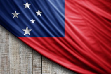 İpek Samoa bayrağı, dijital arkaplan