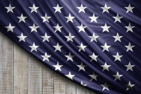 Bandeira Americana Seda Fundo Digital — Fotografia de Stock