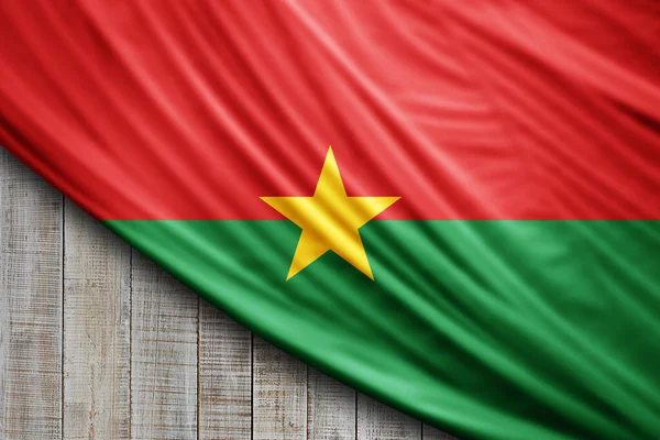 Флаг Буркина Шелка Цифровой Фон — стоковое фото