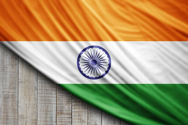 Indie Vlajka Hedvábí Digitální Pozadí — Stock fotografie