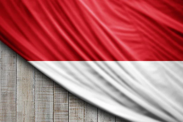 Indonesia Bandiera Seta Sfondo Digitale — Foto Stock