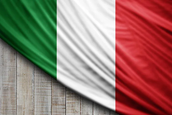 Italia Bandiera Seta Sfondo Digitale — Foto Stock