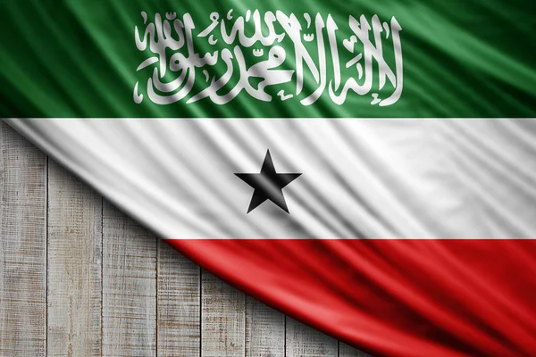 Somalilandia Bandera Seda Fondo Digital —  Fotos de Stock