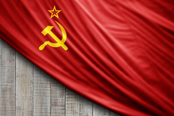 Ussr Vlag Van Zijde Digitale Achtergrond — Stockfoto