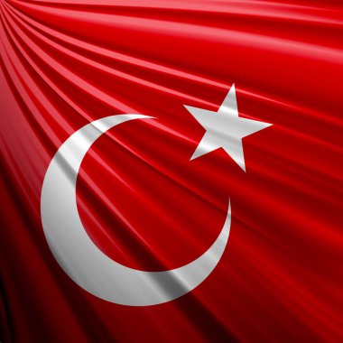 Türkiye ipek bayrağı, dijital arkaplan 