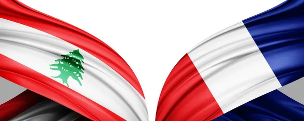 Ліван Французький Прапор Цифрове Тло — стокове фото