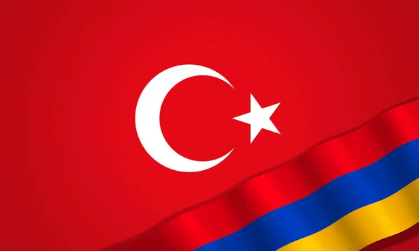 Bandiere Turchia Armenia Sfondo Digitale — Foto Stock