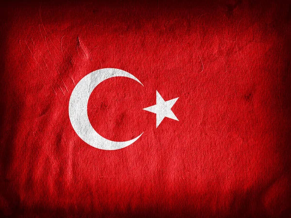 Turkey Flag Silk Digital Background — Stock Photo, Image