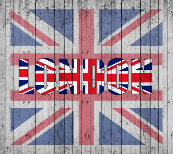 Egyesült Királyság Zászló Szöveg Háttér Digitális Háttér — Stock Fotó