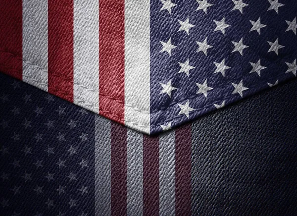 Amerykańska Flaga Kolorowa Ilustracja — Zdjęcie stockowe