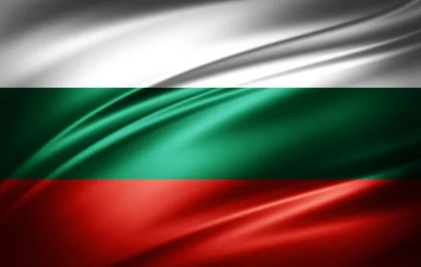 Bulgaristan Ipek Bayrağının Çizimi — Stok fotoğraf