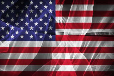 Amerikan ipek bayrağı, dijital illüstrasyon