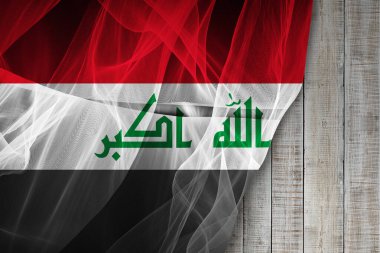 Irak ipek bayrağı, dijital illüstrasyon