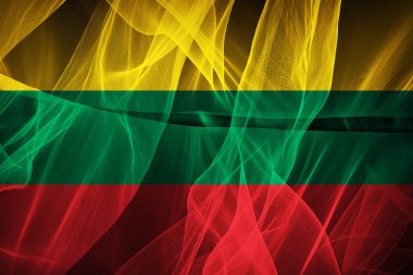 Litvanya ipek bayrağı, dijital illüstrasyon