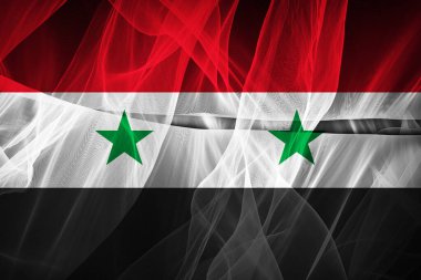 İpek Suriye bayrağı, dijital illüstrasyon