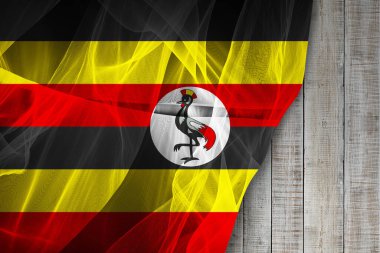 İpek Uganda bayrağı, dijital illüstrasyon