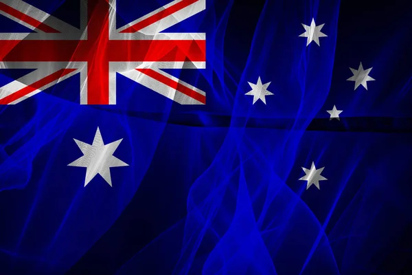 Bandera Australia Seda Ilustración Digital —  Fotos de Stock