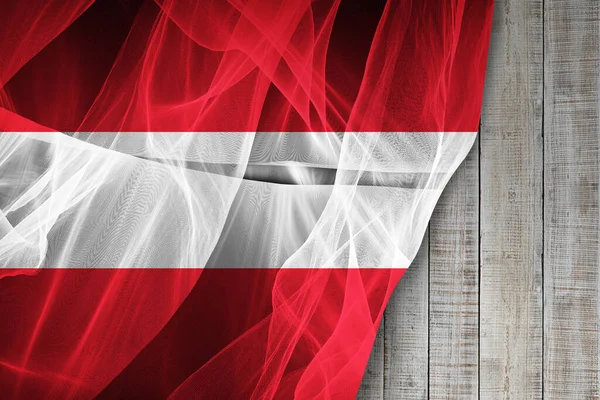 奥地利丝绸旗 数字图像 — 图库照片