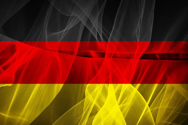 Deutschland Fahne Aus Seide Digitale Illustration — Stockfoto