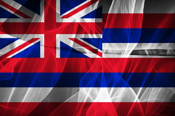 Hawaii Flag Silk Digital Illustration — Stock Photo, Image