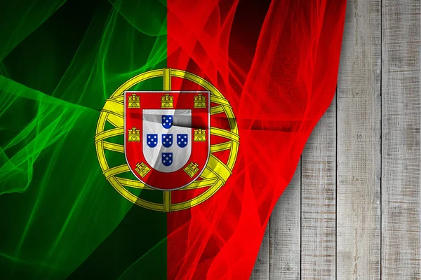 Portekiz Ipek Bayrağı Dijital Illüstrasyon — Stok fotoğraf