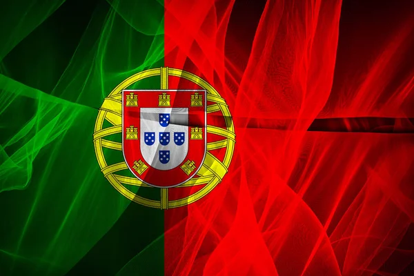 ポルトガル絹の旗 デジタルイラスト — ストック写真